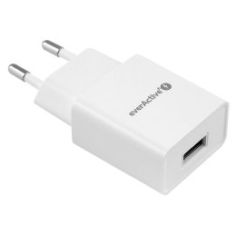 Ładowarka sieciowa 1xUSB SC100 1A Biała EverActive