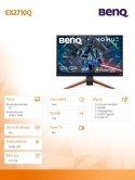 Monitor 27 cali EX2710Q LED 4ms/20mln:1/HDMI/IPS Benq