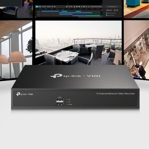 Sieciowy rejestrator wideo VIGI NVR1008H 8 Channel Video Recorder TP-LINK Sieciowy rejestrator wideo VIGI NVR1008H 8 Channel Video Recorder TP-LINK