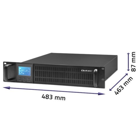 Zasilacz awaryjny UPS RACK | 1kVA | 800W | LCD Qoltec Zasilacz awaryjny UPS RACK | 1kVA | 800W | LCD Qoltec