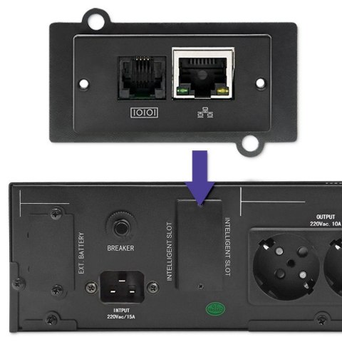 Zasilacz awaryjny UPS RACK | 2kVA | 1600W | LCD Qoltec Zasilacz awaryjny UPS RACK | 2kVA | 1600W | LCD Qoltec