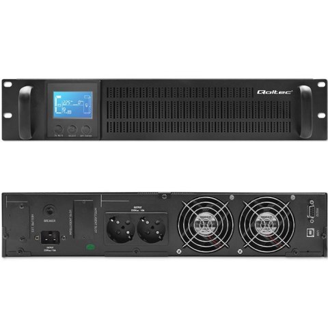 Zasilacz awaryjny UPS RACK | 2kVA | 1600W | LCD Qoltec Zasilacz awaryjny UPS RACK | 2kVA | 1600W | LCD Qoltec