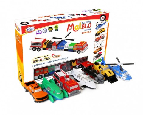 Zestaw Malblo Magnetyczne pojazdy Delux 2 MALIK Zestaw Malblo Magnetyczne pojazdy Delux 2 MALIK