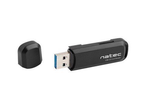 Czytnik kart pamięci Scarab 2 SD/Micro SD, USB 3.0 Czarny Natec Czytnik kart pamięci Scarab 2 SD/Micro SD, USB 3.0 Czarny Natec