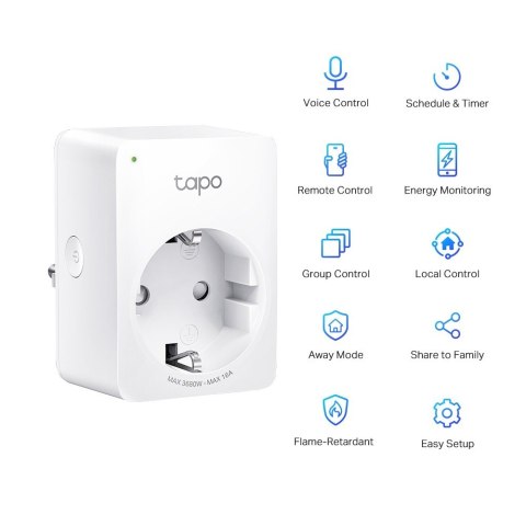 Mini Smart Socket WiFi Tapo P110 z kontrolą zużycia energii TP-LINK Mini Smart Socket WiFi Tapo P110 z kontrolą zużycia energii TP-LINK