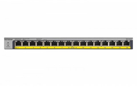 Przełącznik GS116LP Switch niezarządzalny 16xGE PoE+ Netgear Przełącznik GS116LP Switch niezarządzalny 16xGE PoE+ Netgear