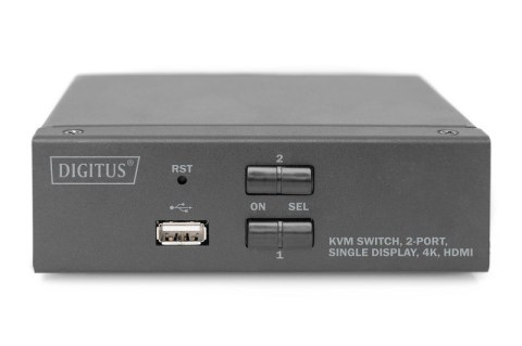 Przełącznik KVM 2 portowy HDMI, 4K 30Hz Digitus