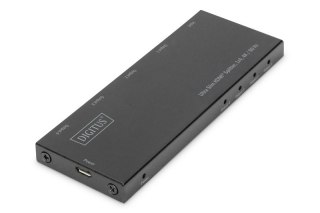 Rozdzielacz (Splitter) Ultra Slim HDMI 1x4 4K 60Hz 3D HDR HDCP 2.2 18 Gbps Micro USB Digitus