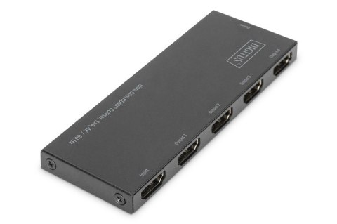 Rozdzielacz (Splitter) Ultra Slim HDMI 1x4 4K 60Hz 3D HDR HDCP 2.2 18 Gbps Micro USB Digitus