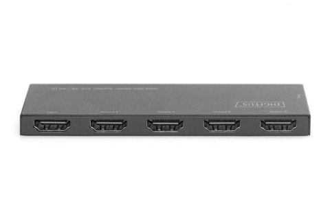 Rozdzielacz (Splitter) Ultra Slim HDMI 1x4 4K 60Hz 3D HDR HDCP 2.2 18 Gbps Micro USB Digitus