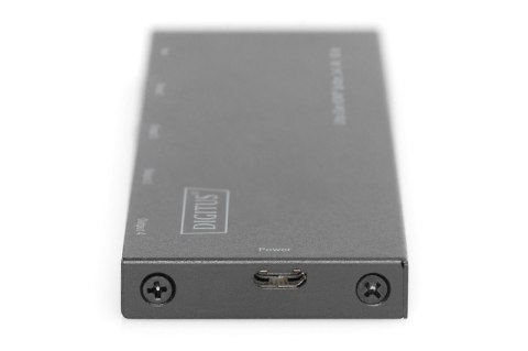 Rozdzielacz (Splitter) Ultra Slim HDMI 1x4 4K 60Hz 3D HDR HDCP 2.2 18 Gbps Micro USB Digitus
