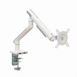 Uchwyt biurkowy gazowy do 1 monitora LED/LCD 17-32" L-19GD 2-9kg 2xUSB 3.0 Premium Aluminiowy ART Uchwyt biurkowy gazowy do 1 monitora LED/LCD 17-32" L-19GD 2-9kg 2xUSB 3.0 Premium Aluminiowy ART