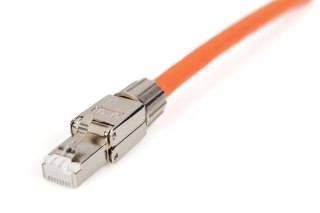 Wtyk modularny RJ45 kat.6A, PoE++, 10GbE, STP, ekranowany, beznarzędziowy, zakręcany, metalowy, AWG 26-22, dł.50mm Digitus