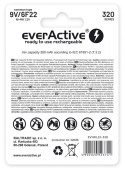 Akumulator 6F22/9V Ni-MH 320 mAh 1 szt. ready to use EverActive