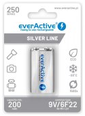 Akumulatorek 6F22/9V NI-MH 250 mAh 1 szt. ready to use EverActive