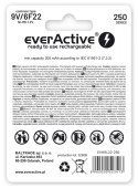 Akumulatorek 6F22/9V NI-MH 250 mAh 1 szt. ready to use EverActive