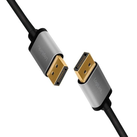 Kabel DisplayPort 4K/60 Hz,DP/M do DP/M,alu. 5m LogiLink Kabel DisplayPort 4K/60 Hz,DP/M do DP/M,alu. 5m LogiLink