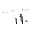 Kabel USB-C do HDMI, 4K 60Hz aluminiowy 1.8m LogiLink
