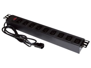 Listwa zasilająca 19" 9xC13 wtyk C14 ALANTEC