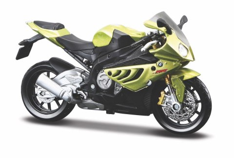 Model Motocykl BMW S 1000RR z podstawką 1/18 Maisto
