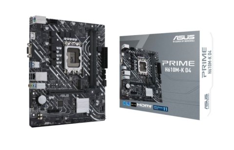 Płyta główna PRIME H610M-K D4 s1700 2DDR4 D-Sub/HDMI M.2 mATX Asus