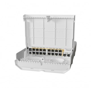 Przełącznik 16xGbE 2xSFP+ CRS318-16P-2S+OUT Mikrotik