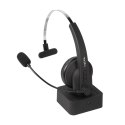Słuchawka Bluetooth z mikrofonem, stacja ładowania LogiLink