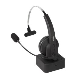 Słuchawka Bluetooth z mikrofonem, stacja ładowania LogiLink