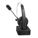 Słuchawka Bluetooth z mikrofonem, stacja ładowania LogiLink