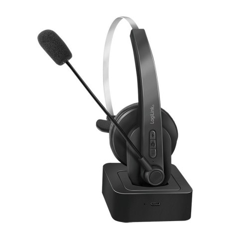 Słuchawka Bluetooth z mikrofonem, stacja ładowania LogiLink Słuchawka Bluetooth z mikrofonem, stacja ładowania LogiLink