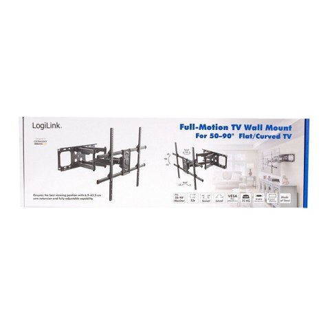 Uchwyt ścienny do TV, VESA, 50-90 cali, max. 75kg LogiLink Uchwyt ścienny do TV, VESA, 50-90 cali, max. 75kg LogiLink