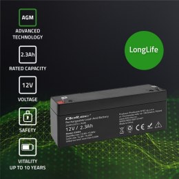 Akumulator AGM | 12V | 2.3Ah | max. 34.5A Qoltec