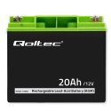 Akumulator AGM | 12V | 20Ah | max. 300A Qoltec