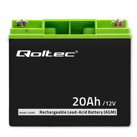 Akumulator AGM | 12V | 20Ah | max. 300A Qoltec Akumulator AGM | 12V | 20Ah | max. 300A Qoltec