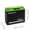 Akumulator AGM | 12V | 20Ah | max. 300A Qoltec