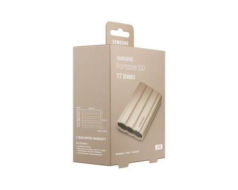 Dysk SSD T7 Shield 2TB USB 3.2, beżowy Samsung