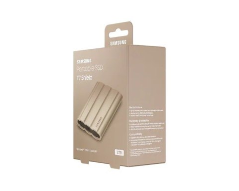 Dysk SSD T7 Shield 2TB USB 3.2, beżowy Samsung