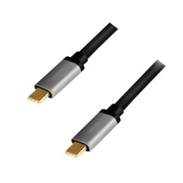 Kabel USB-C M/M, 4K/60 Hz, PD aluminiowy 1m LogiLink