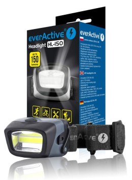 Latarka czołowa diodowa 150 lumenów HL150 EverActive
