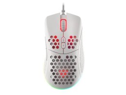 Mysz Krypton 555 8000DPI podświetlenie RGB Biała Genesis