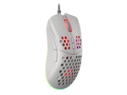 Mysz Krypton 555 8000DPI podświetlenie RGB Biała Genesis