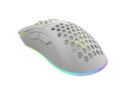Mysz Krypton 555 8000DPI podświetlenie RGB Biała Genesis