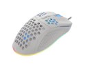 Mysz Krypton 555 8000DPI podświetlenie RGB Biała Genesis