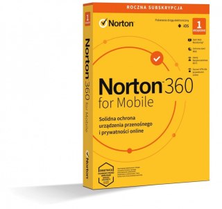 Norton360 Mobile PL 1 użytkownik, 1 urządzenie, 1 rok 21426915 Norton