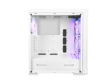 Obudowa Irid 505 V2 ARGB z oknem, USB 3.0 Biała Genesis Obudowa Irid 505 V2 ARGB z oknem, USB 3.0 Biała Genesis