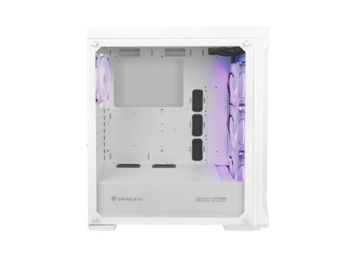 Obudowa Irid 505 V2 ARGB z oknem, USB 3.0 Biała Genesis Obudowa Irid 505 V2 ARGB z oknem, USB 3.0 Biała Genesis