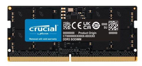Pamięć DDR5 SODIMM 16GB/4800 CL40 (16Gbit) Crucial