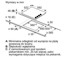 Płyta ceramiczna PKE612CA2E Bosch