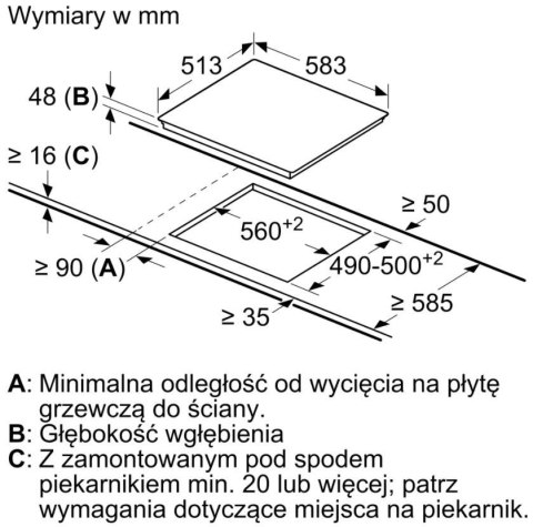 Płyta ceramiczna PKE645BB2E Bosch