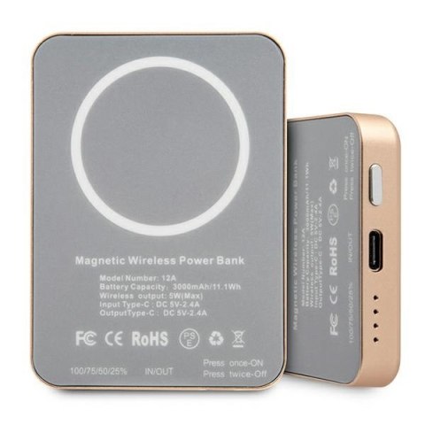 PowerBank Indukcyjny MagSafe 3000mAh GUESS PowerBank Indukcyjny MagSafe 3000mAh GUESS